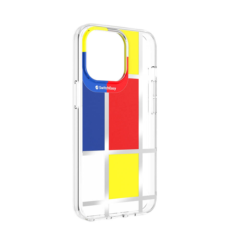 Switcheasy Artist Mondrian iPhone 13 Pro Çift IMD Baskılı Lisanslı Kılıf Switcheasy Artist Mondrian iPhone 13 Pro Çift IMD Baskılı Lisanslı Kılıf